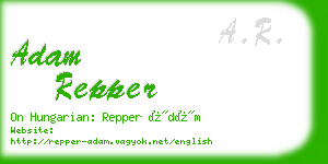 adam repper business card